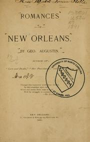 Cover of: Romances of New Orleans.