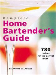 Cover of: Complete home bartender's guide