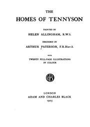 Cover of: homes of Tennyson.