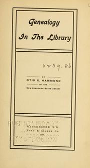 Cover of: Genealogy in the library