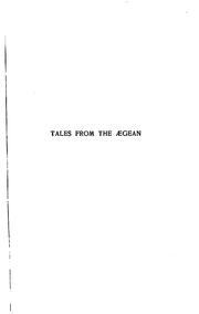 Cover of: Tales from the Ægean by Dēmētrios Vikelas