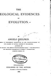 Cover of: The geological evidence of evolution.