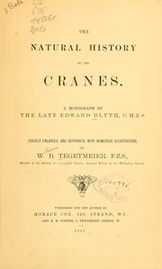 Cover of: The natural history of the cranes.