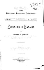 Cover of: Education in Bavaria