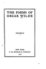 Cover of: The poems of Oscar Wilde ... by Oscar Wilde