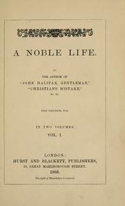 Cover of: A noble life