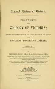 Cover of: Natural history of Victoria. by Frederick McCoy