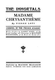 Cover of: Madame Chrysanthème by Pierre Loti