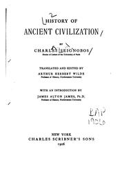 Cover of: History of ancient civilization