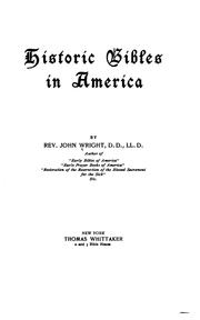 Cover of: Historic Bibles in America