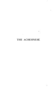 Cover of: The Achehnese
