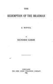 Cover of: The redemption of the Brahman: a novel