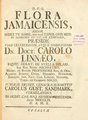 Cover of: Flora Jamaicensis by Carl Linnaeus