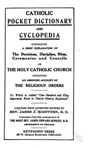 Cover of: Catholic pocket dictionary and cyclopedia by James J. McGovern