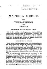 A treatise on materia medica by Hermann Nothnagel