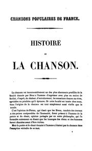 Cover of: Chansons nationales et populaires de France by Dumersan M.