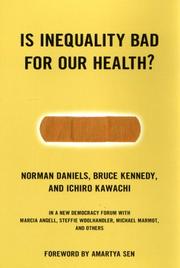 Cover of: Is inequality bad for our health?