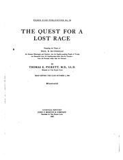 The quest for a lost race by Thomas Edward Pickett