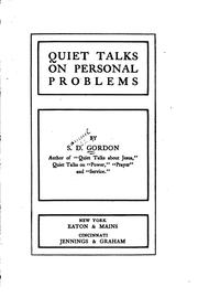 Cover of: Quiet talks on personal problems