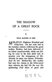 Cover of: The Shadow of a great rock