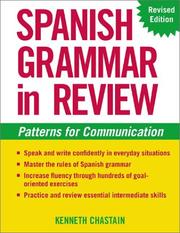 Cover of: Spanish Grammar in Review by Kenneth Chastain