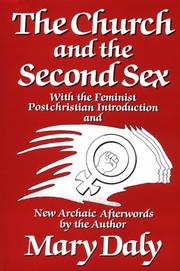 The church and the second sex by Mary Daly