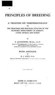 Cover of: Principles of breeding by E. Davenport