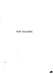 Cover of: Tom Paulding by Brander Matthews