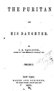 Cover of: The Puritan and his daughter