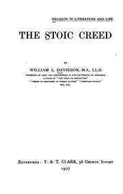 Cover of: The Stoic creed