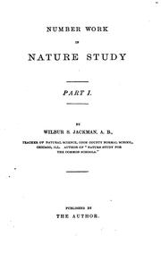 Cover of: Number work in nature study, part 1 by Wilbur S. Jackman