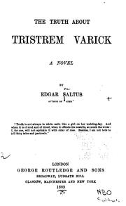 Cover of: The truth about Tristrem Varick: a novel