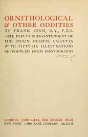 Cover of: Ornithological & other oddities by Frank Finn