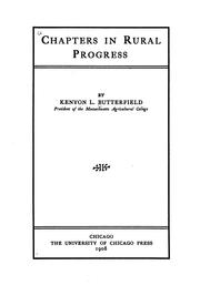 Cover of: Chapters in rural progress