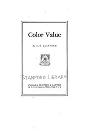 Cover of: Color value