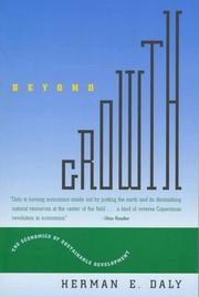 Cover of: Beyond Growth: The Economics of Sustainable Development