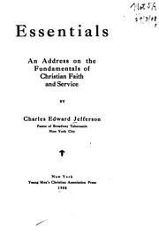 Essentials by Charles Edward Jefferson
