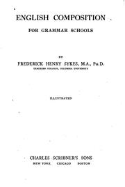 Cover of: English composition for grammar schools