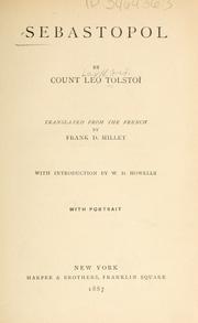 Cover of: Sebastopol by Lev Nikolaevič Tolstoy