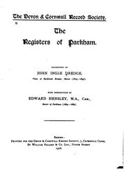 Cover of: The registers of Parkham