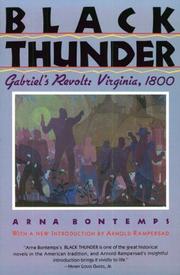 Black thunder by Arna Wendell Bontemps