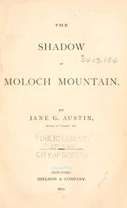 Cover of: The shadow of Moloch mountain.
