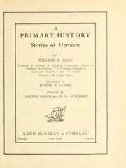 Cover of: A primary history: stories of heroism