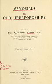Cover of: Memorials of old Herefordshire by Compton Reade
