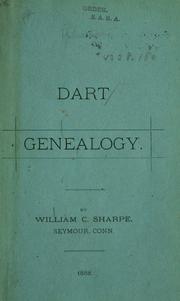Cover of: Dart genealogy by W. C. Sharpe