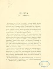 Cover of: Oiseaux by Auguste Ménégaux