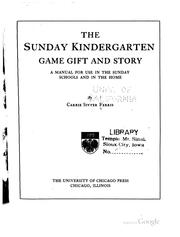 Cover of: The Sunday kindergarten