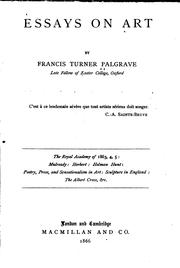 Cover of: Essays on art by Francis Turner Palgrave