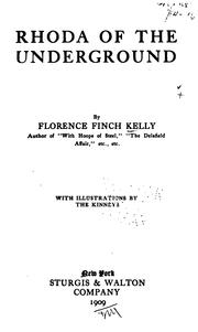 Rhoda of the Underground by Florence Finch Kelly