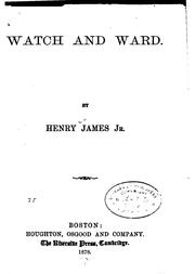 Cover of: Watch and ward by Henry James